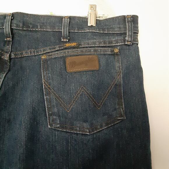 Wrangler Jeans Mens 40X36 Blue Denim 47 Regular Fit Advanced Comfort Cowboy - Picture 5 of 8